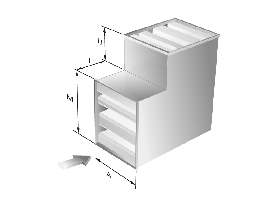 Rectangular silencer